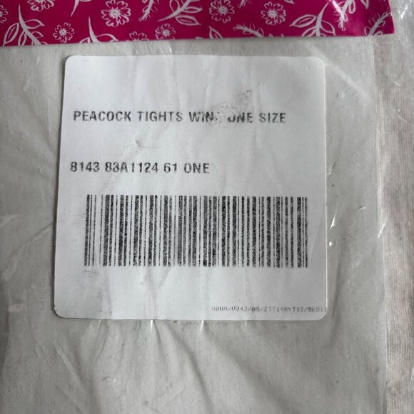 Free People Movement Peacock Tights Wine Multicolor One Size New Hosiery - Picture 5 of 5